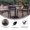 Emma and Oliver 31.5'' Round Aluminum Indoor-Outdoor Table with Base
